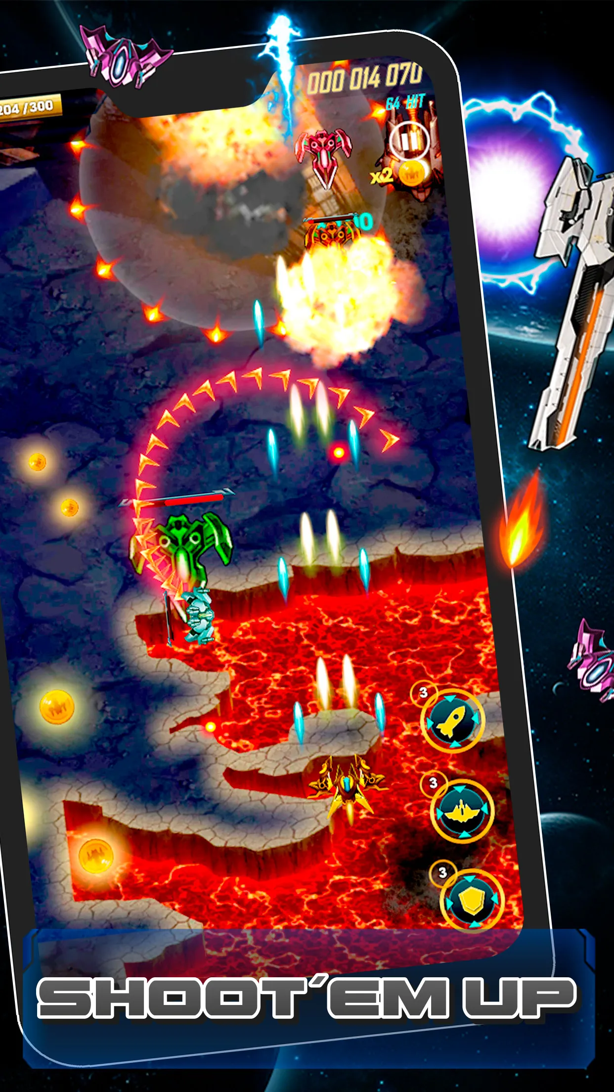 Galaxy Aliens Shooter 2024 | Indus Appstore | Screenshot