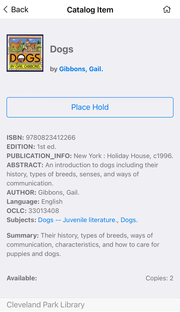 DC Public Library | Indus Appstore | Screenshot