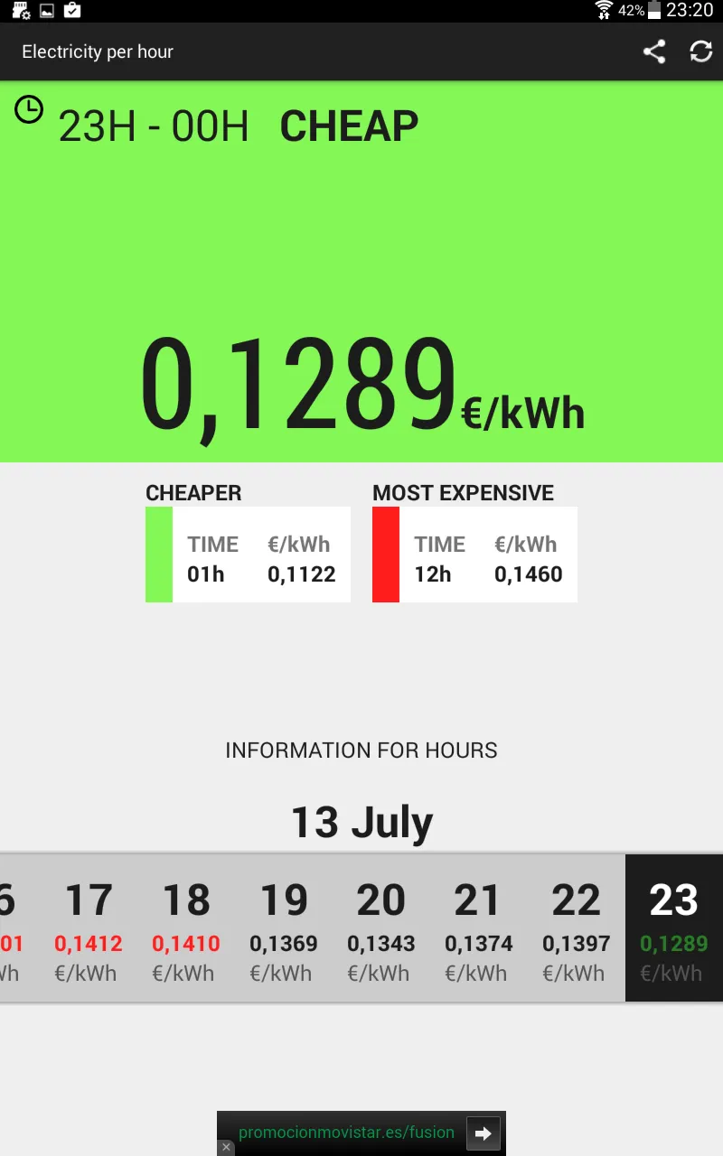 Electricity per hour | Indus Appstore | Screenshot