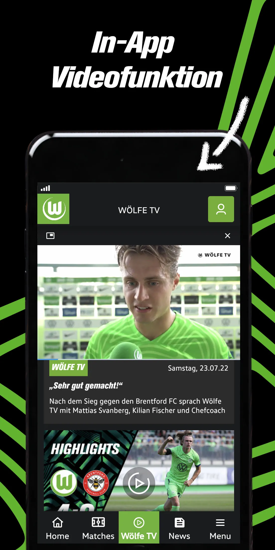 VfL Wolfsburg to Go | Indus Appstore | Screenshot