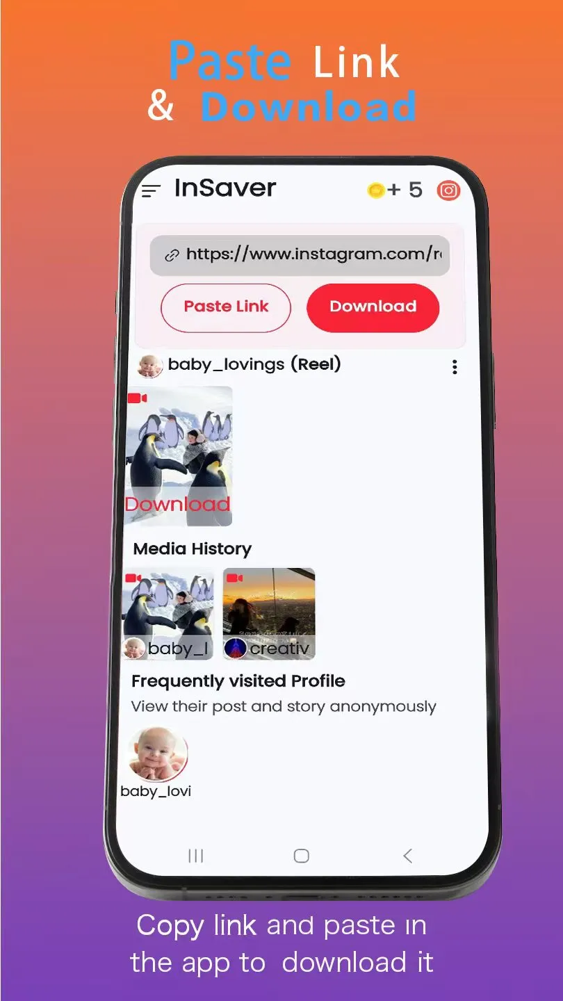 Insaver -HD video&photo saving | Indus Appstore | Screenshot