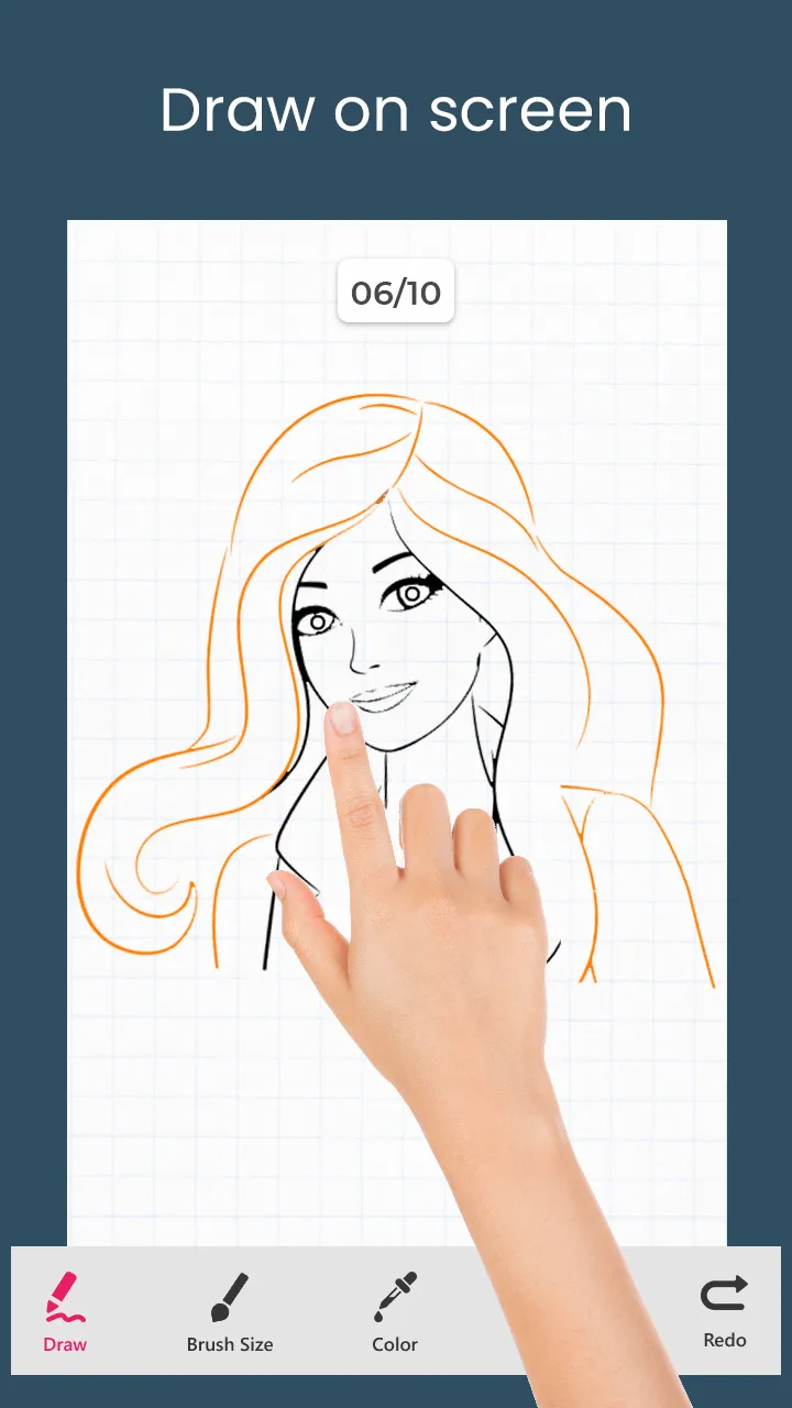 Face Draw Step by Step | Indus Appstore | Screenshot