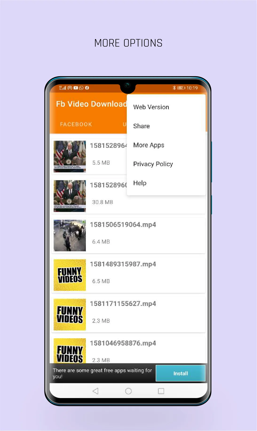 Video Downloader For Facebook | Indus Appstore | Screenshot