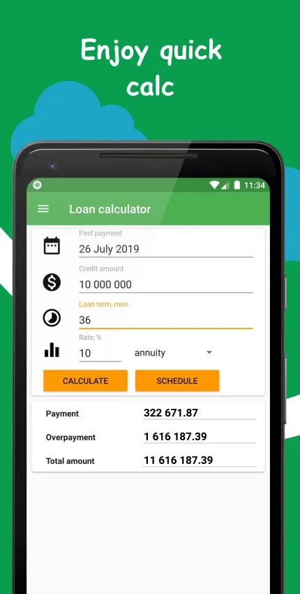 EMI loan calculator | Indus Appstore | Screenshot