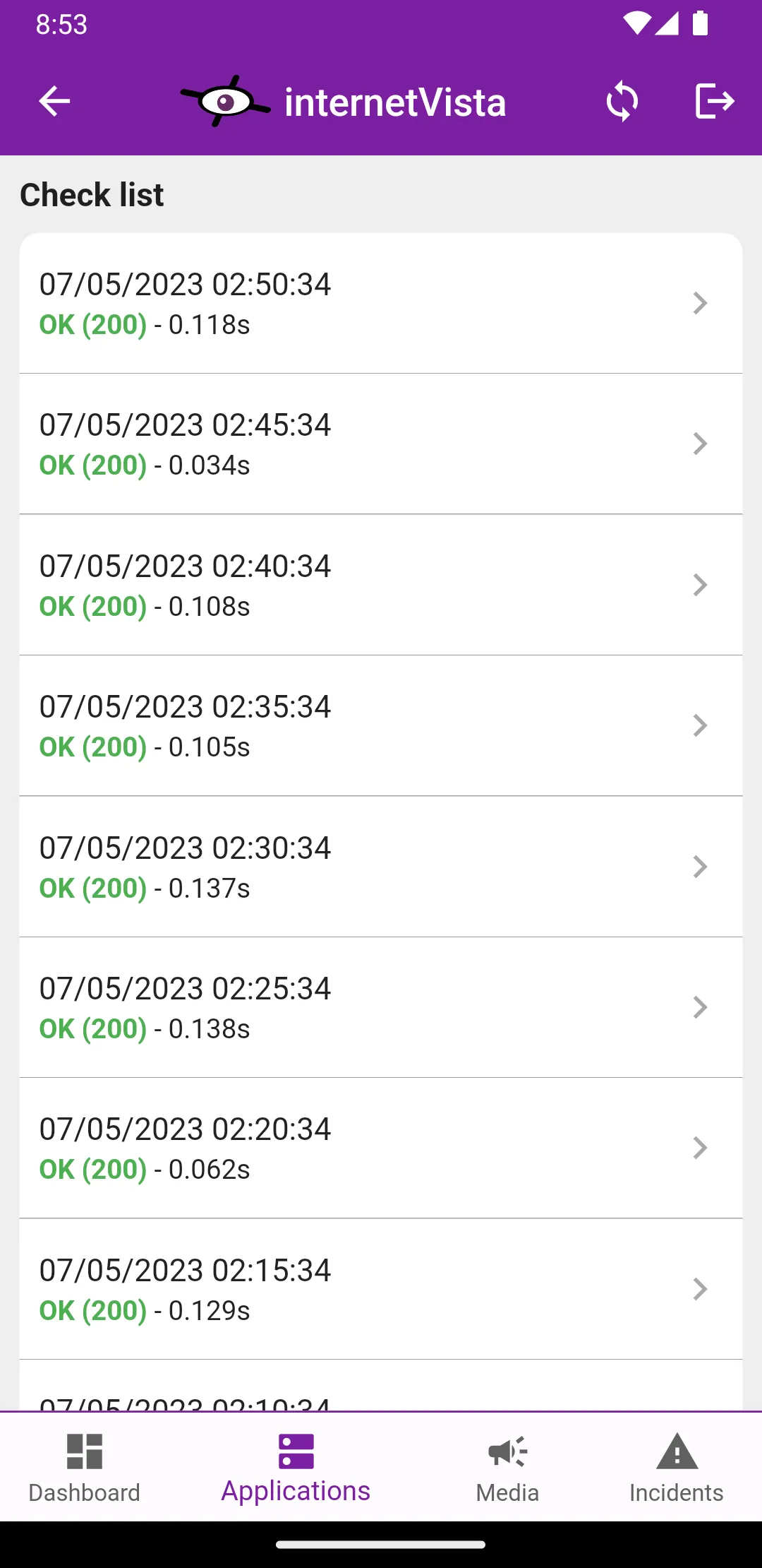 internetVista monitoring | Indus Appstore | Screenshot