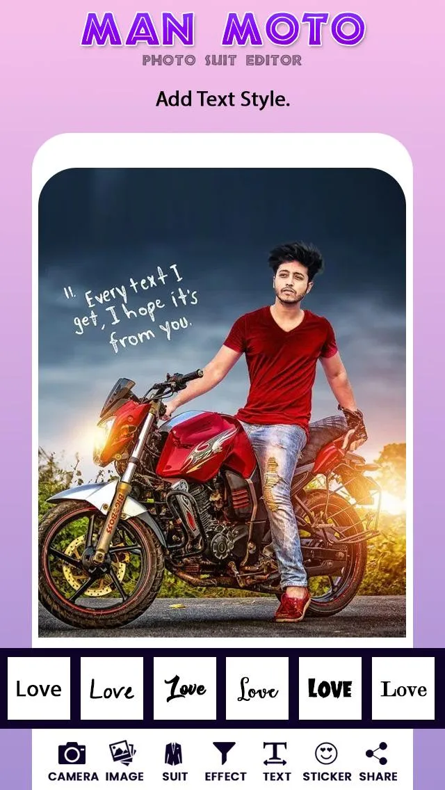 Man Bike Rider Photo Editor | Indus Appstore | Screenshot