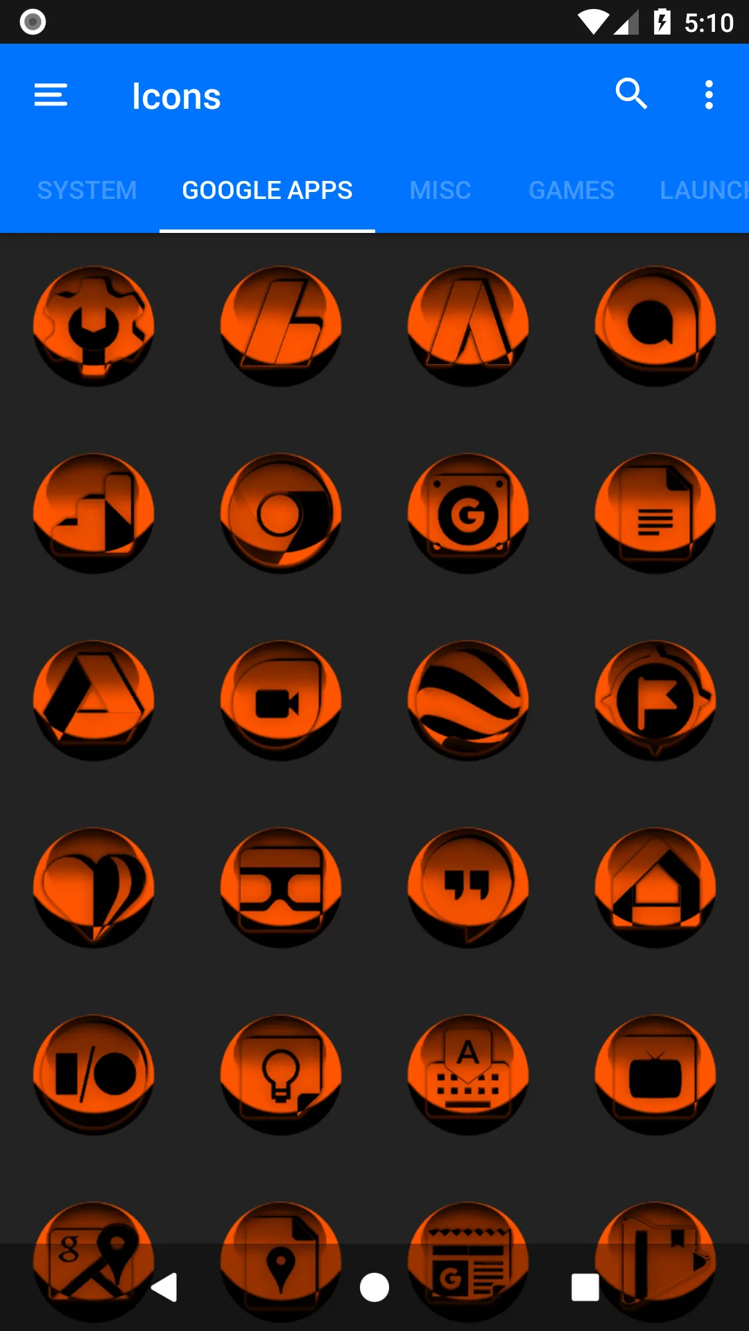 Orange Icon Pack Style 3 | Indus Appstore | Screenshot