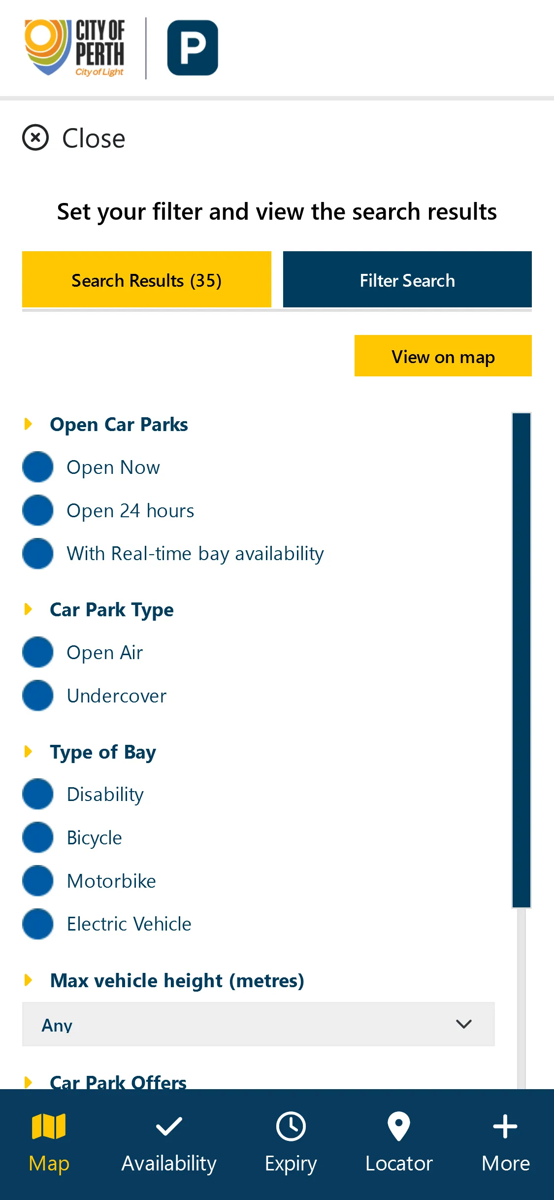 City of Perth Parking | Indus Appstore | Screenshot