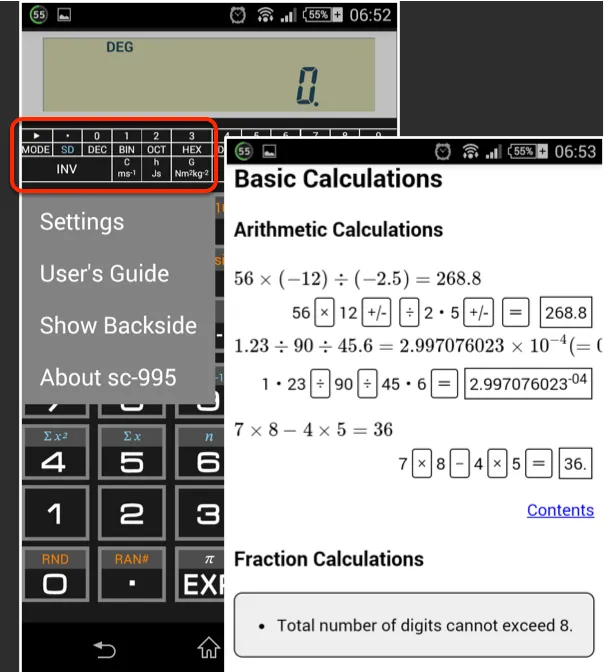 Scientific Calculator 995 | Indus Appstore | Screenshot