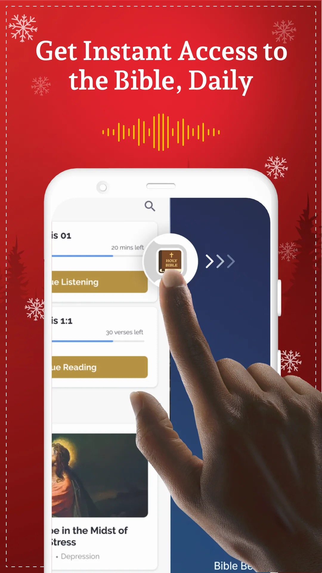 Holy Bible Launcher: KJV+Audio | Indus Appstore | Screenshot