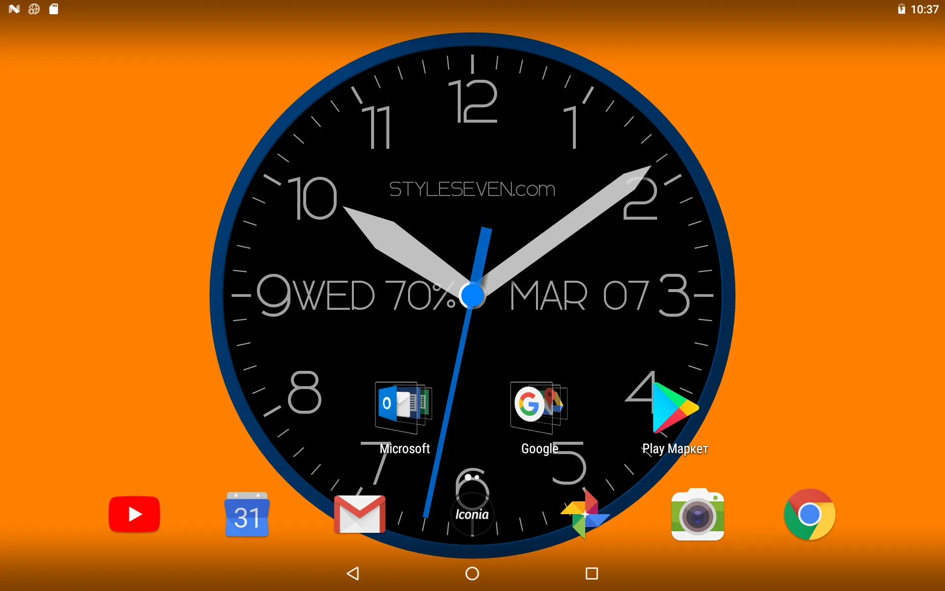 Modern Analog Clock-7 | Indus Appstore | Screenshot