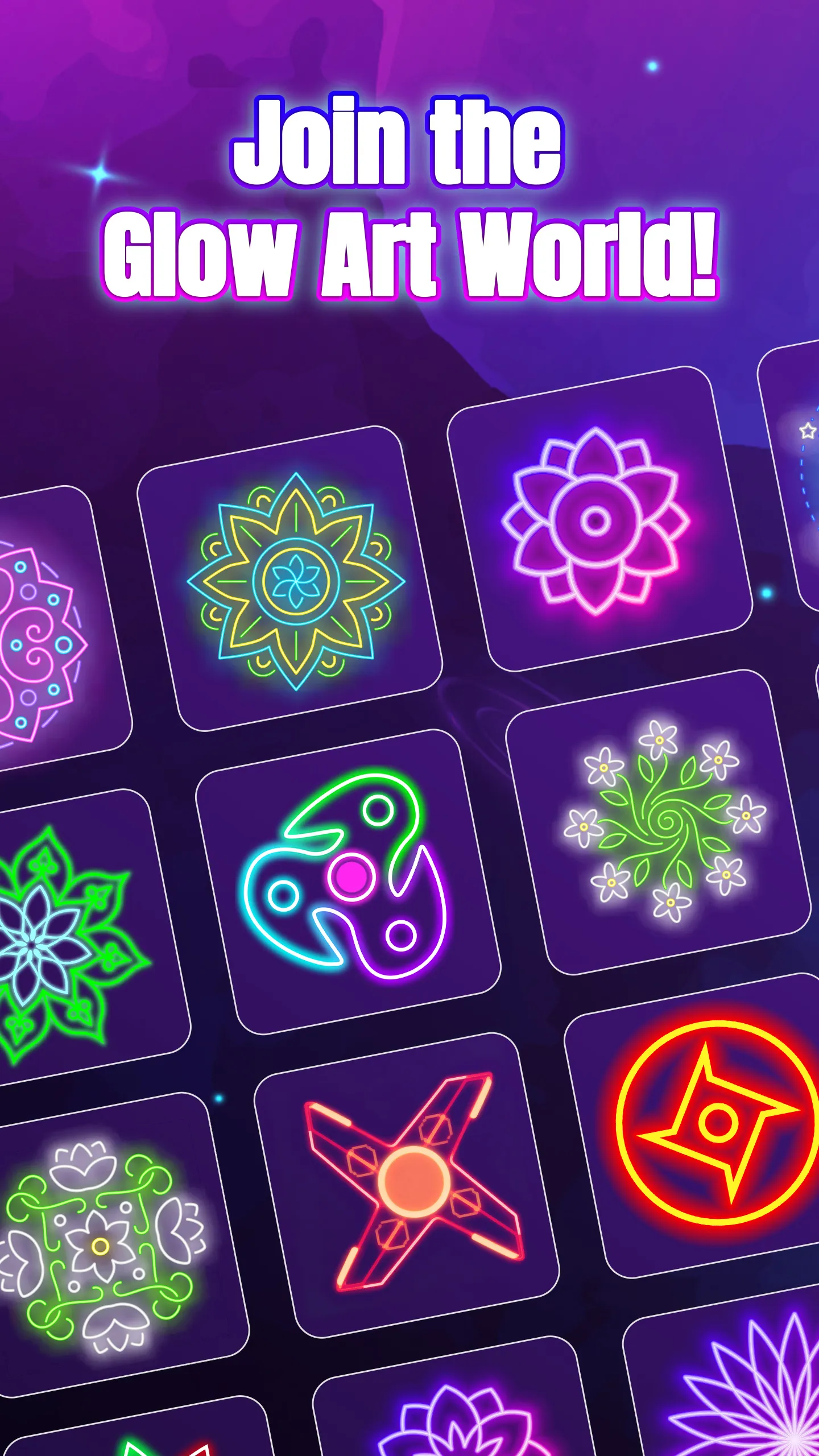 Glow Spinner: Finger Draw Art | Indus Appstore | Screenshot