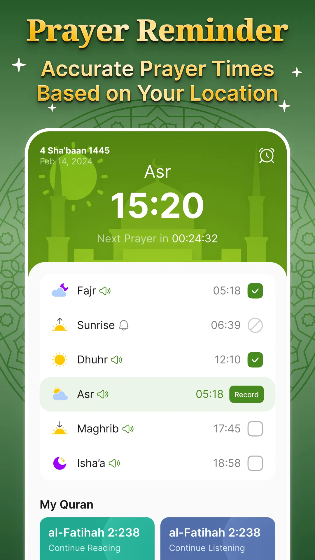 AlQuran Pro: Quran Duas Athan | Indus Appstore | Screenshot