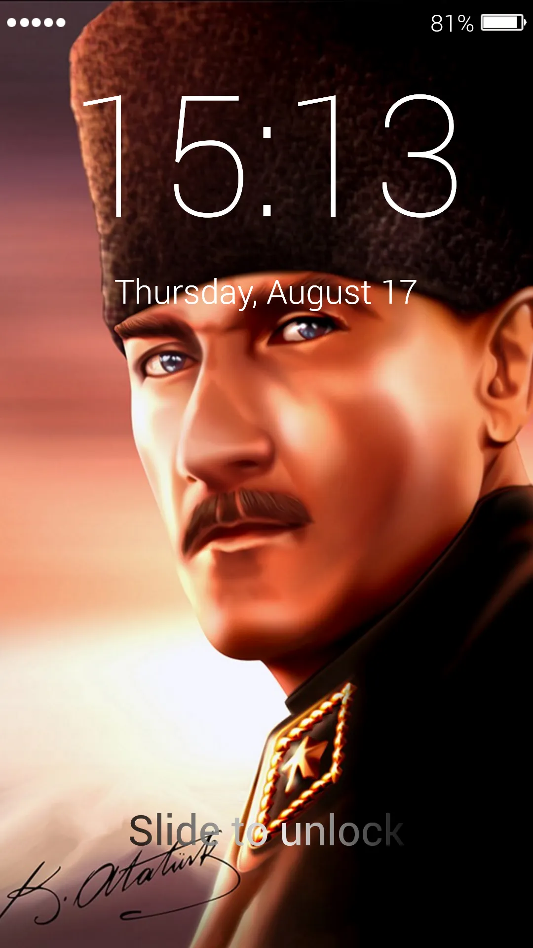 Ataturk Lock Screen Wallpapers | Indus Appstore | Screenshot