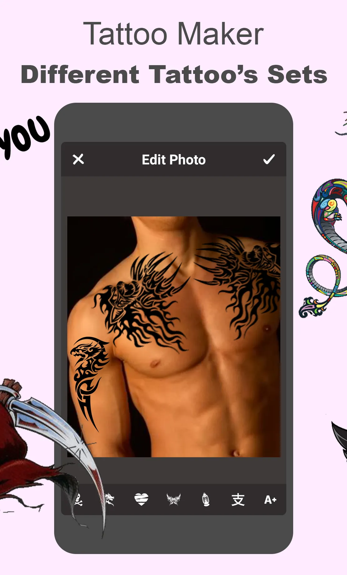 Tattoo Maker - Tattoo On Photo | Indus Appstore | Screenshot