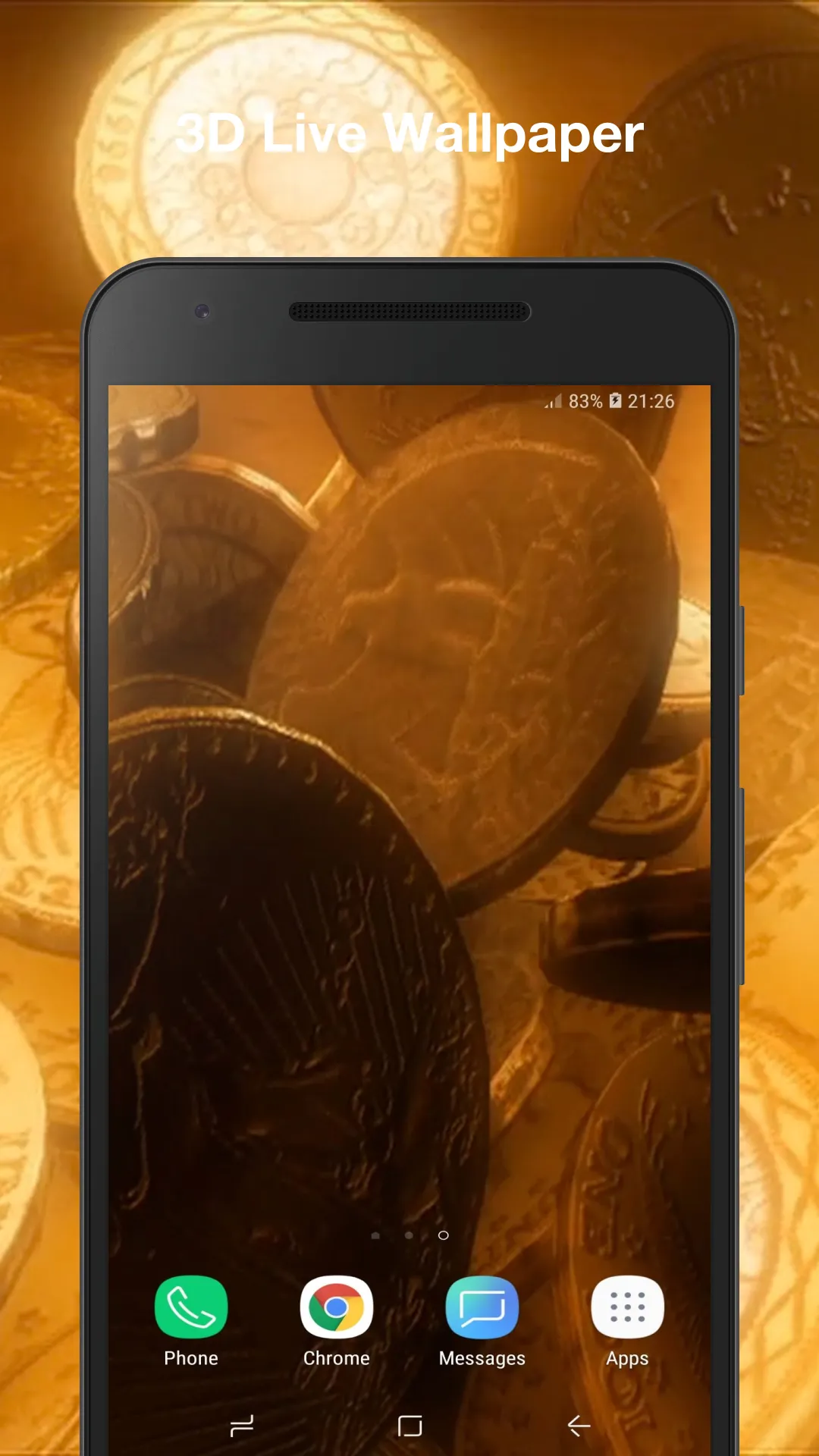 Coins Live Wallpaper | Indus Appstore | Screenshot