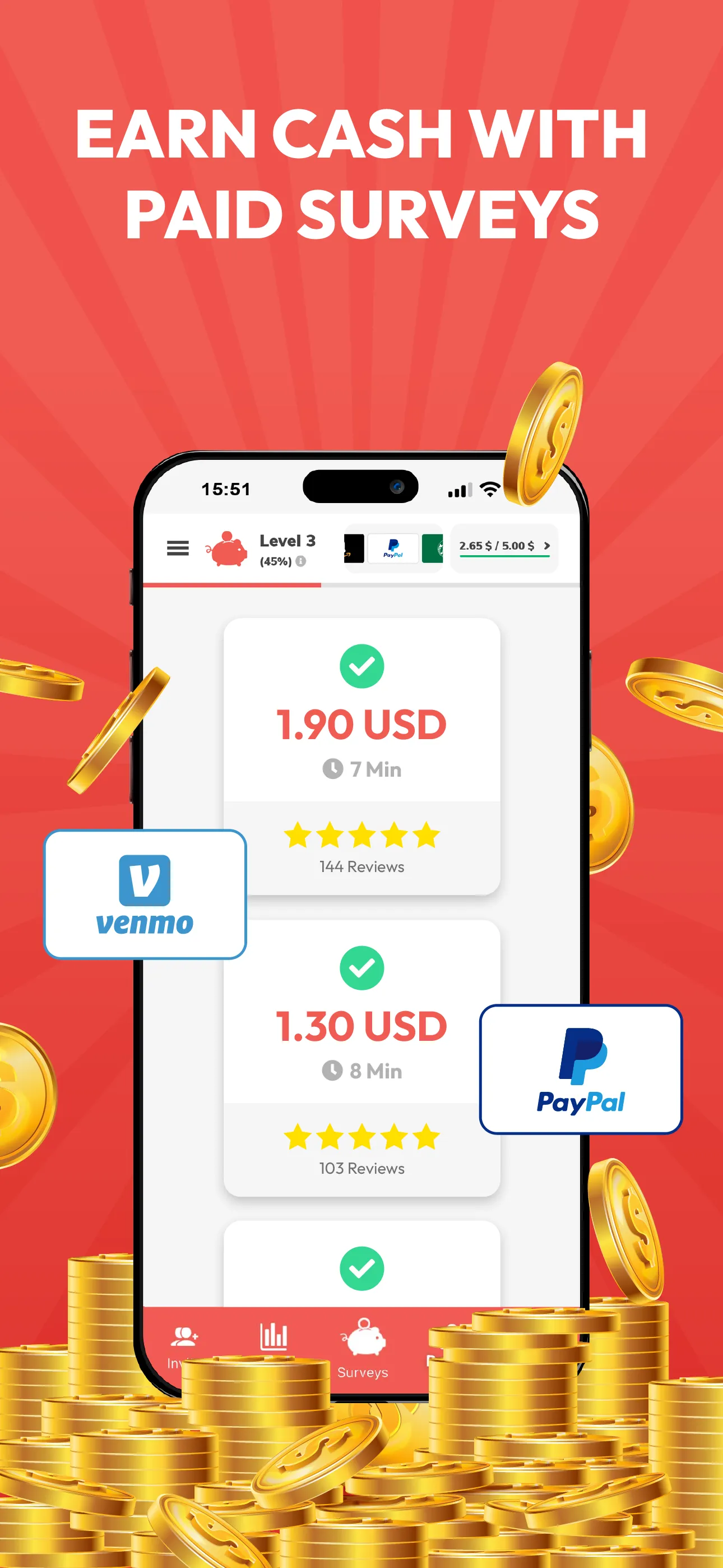 HeyPiggy - Earn with Surveys | Indus Appstore | Screenshot