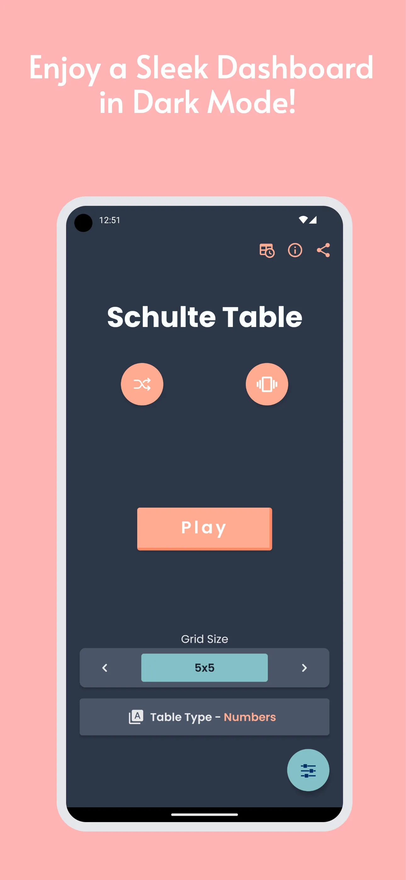 Schulte-Table | Indus Appstore | Screenshot