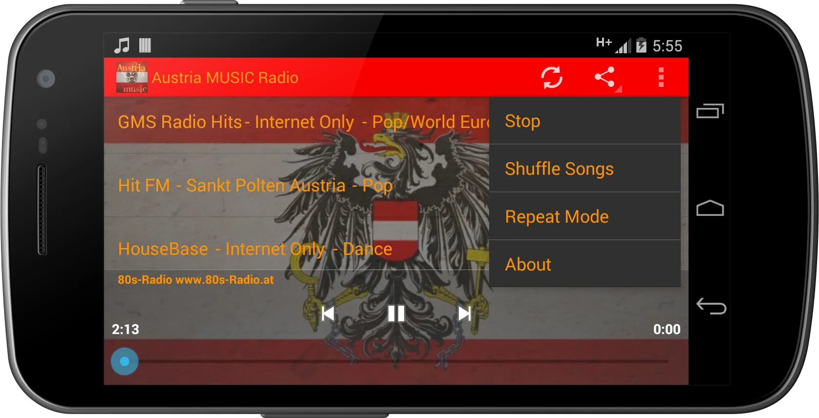 Austria music radio online | Indus Appstore | Screenshot