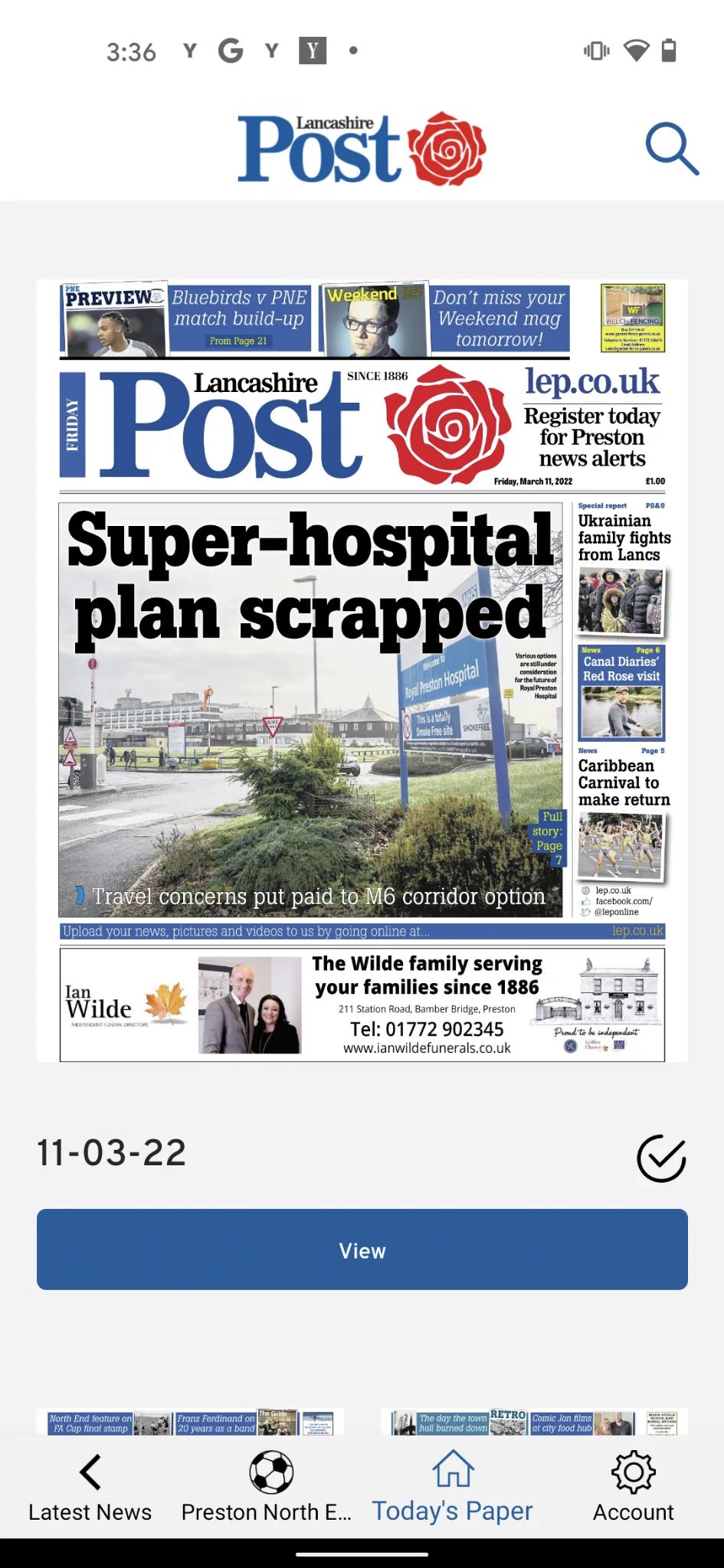 Lancashire Evening Post Paper | Indus Appstore | Screenshot
