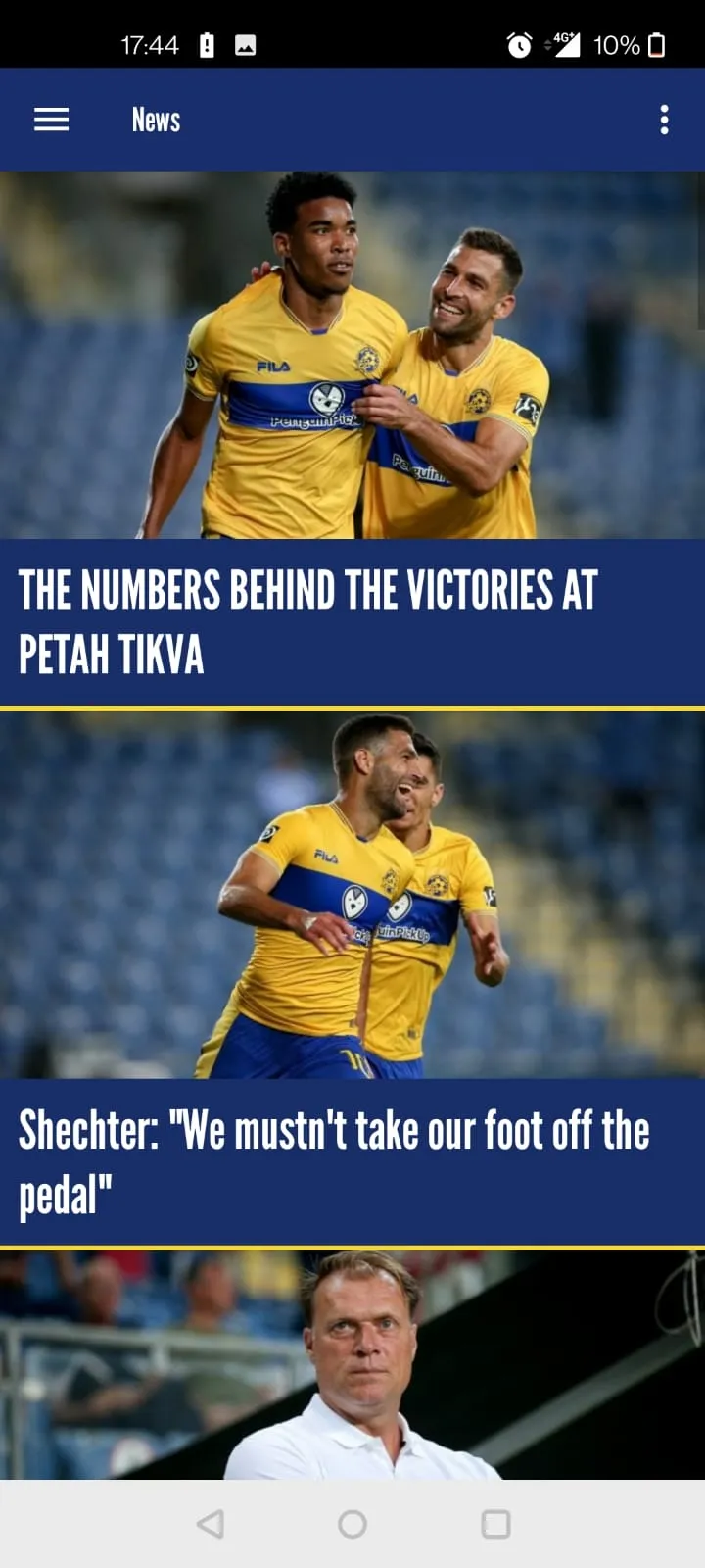 Maccabi Tel Aviv FC | Indus Appstore | Screenshot