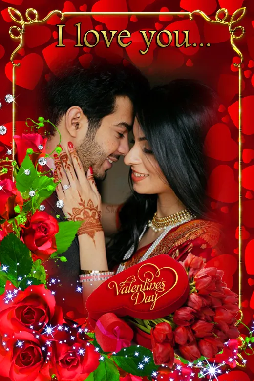 Valentine Day Photo Frame 2024 | Indus Appstore | Screenshot