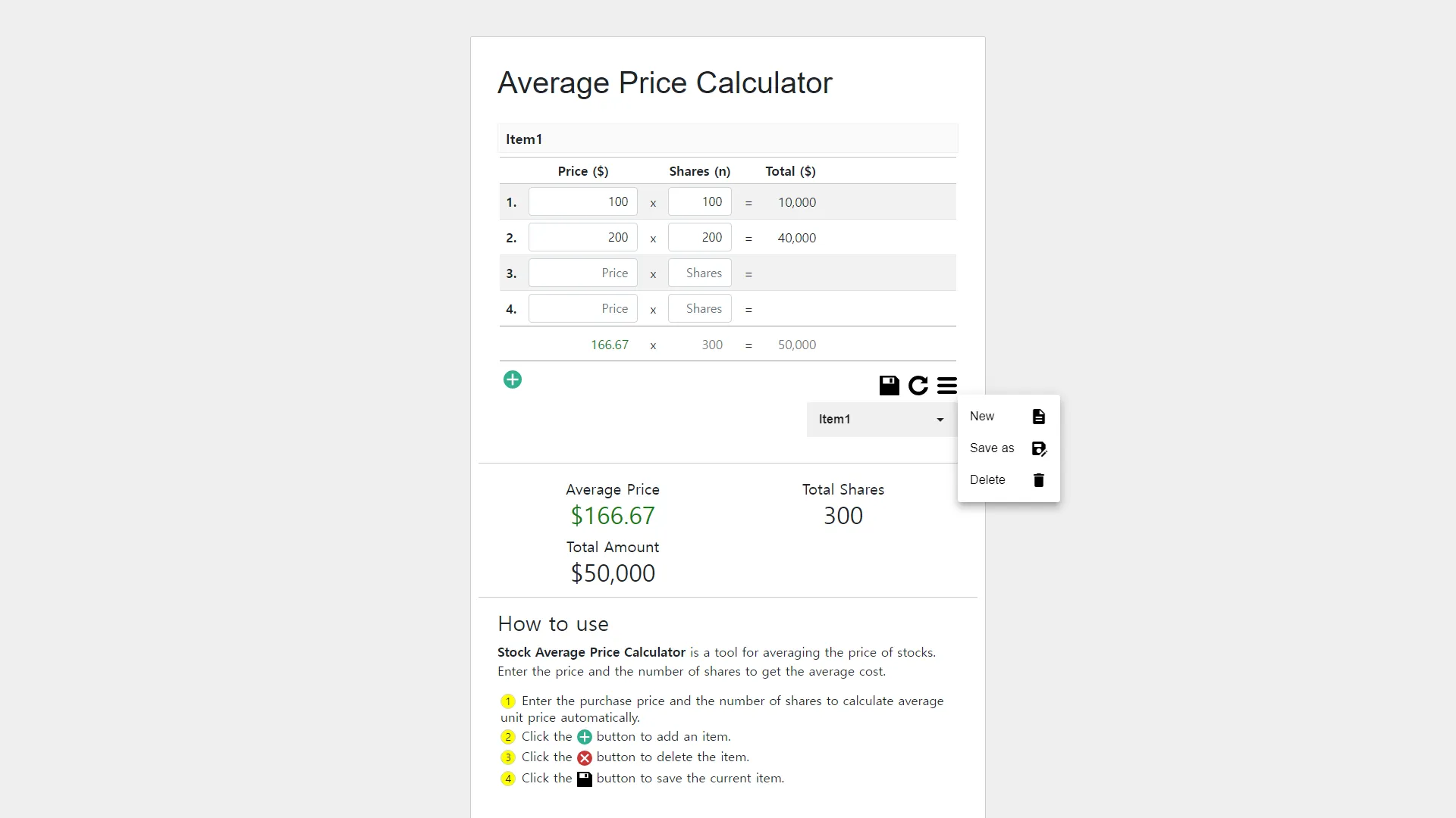 Average Price Calculator | Indus Appstore | Screenshot