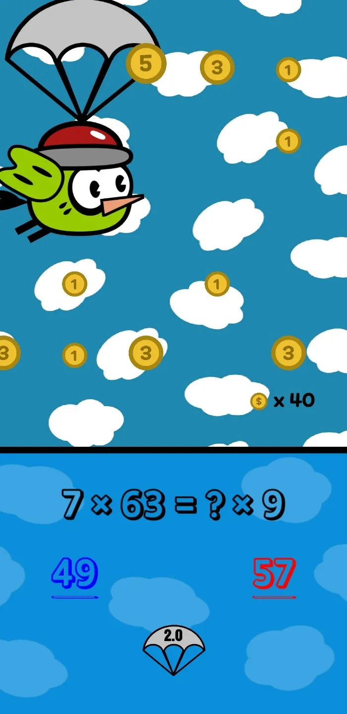 Math Bird (available offline) | Indus Appstore | Screenshot