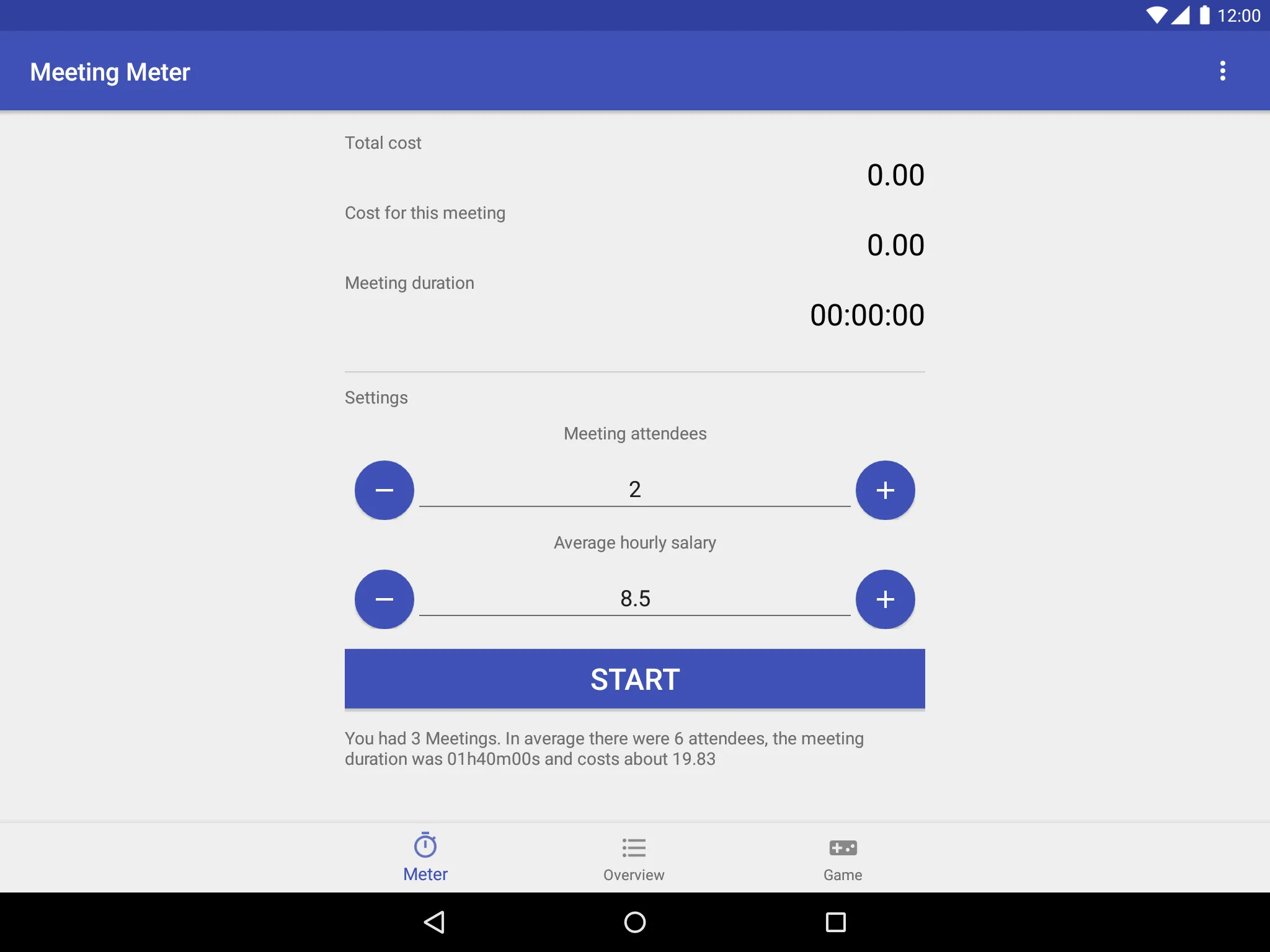 Meeting Meter | Indus Appstore | Screenshot