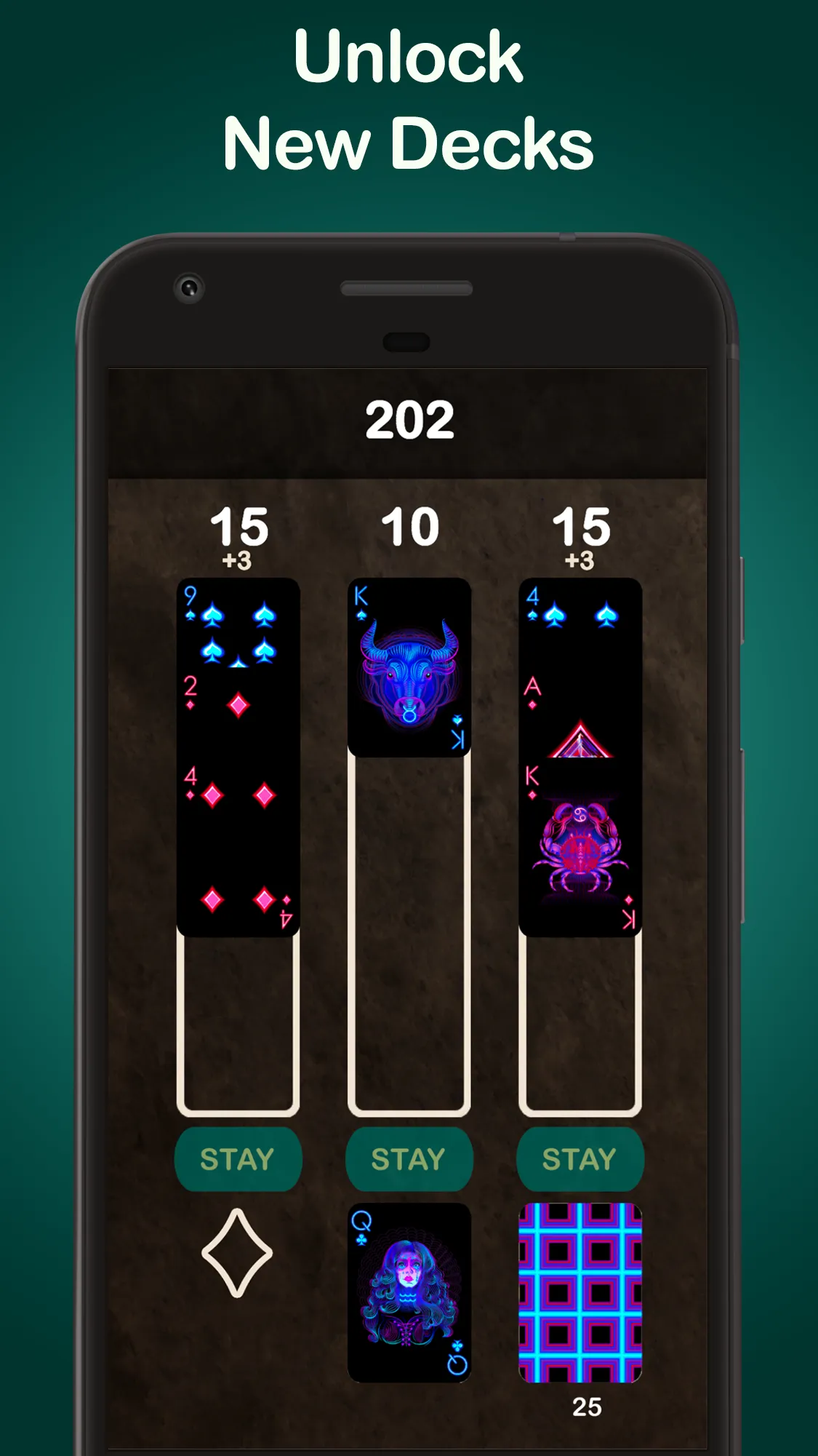 Puzzle 21 Blackjack Solitaire | Indus Appstore | Screenshot