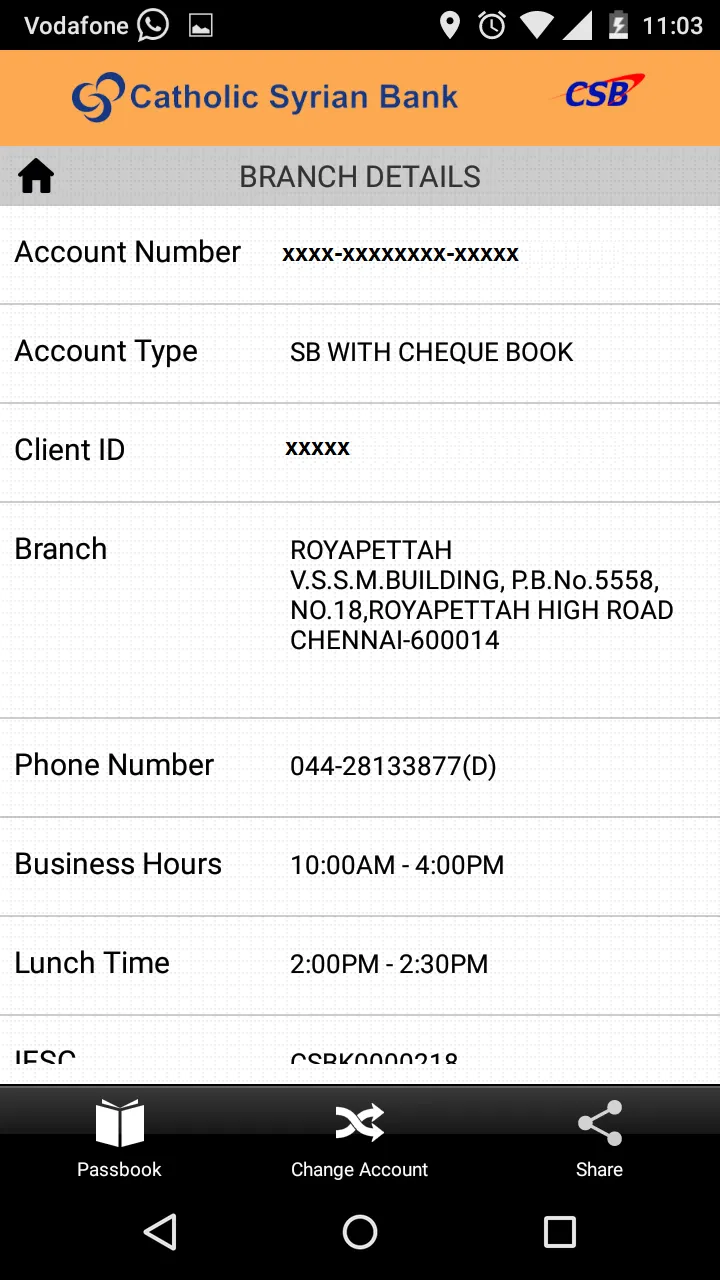 CSB ePassbook | Indus Appstore | Screenshot