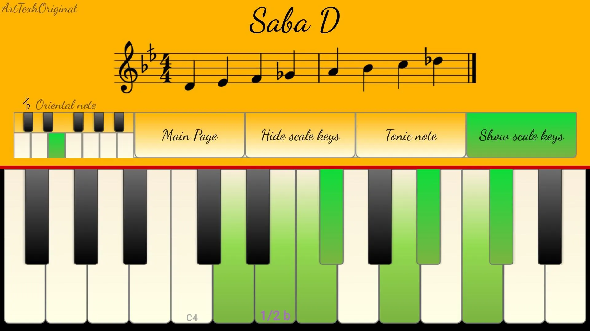 Oriental music scales | Indus Appstore | Screenshot