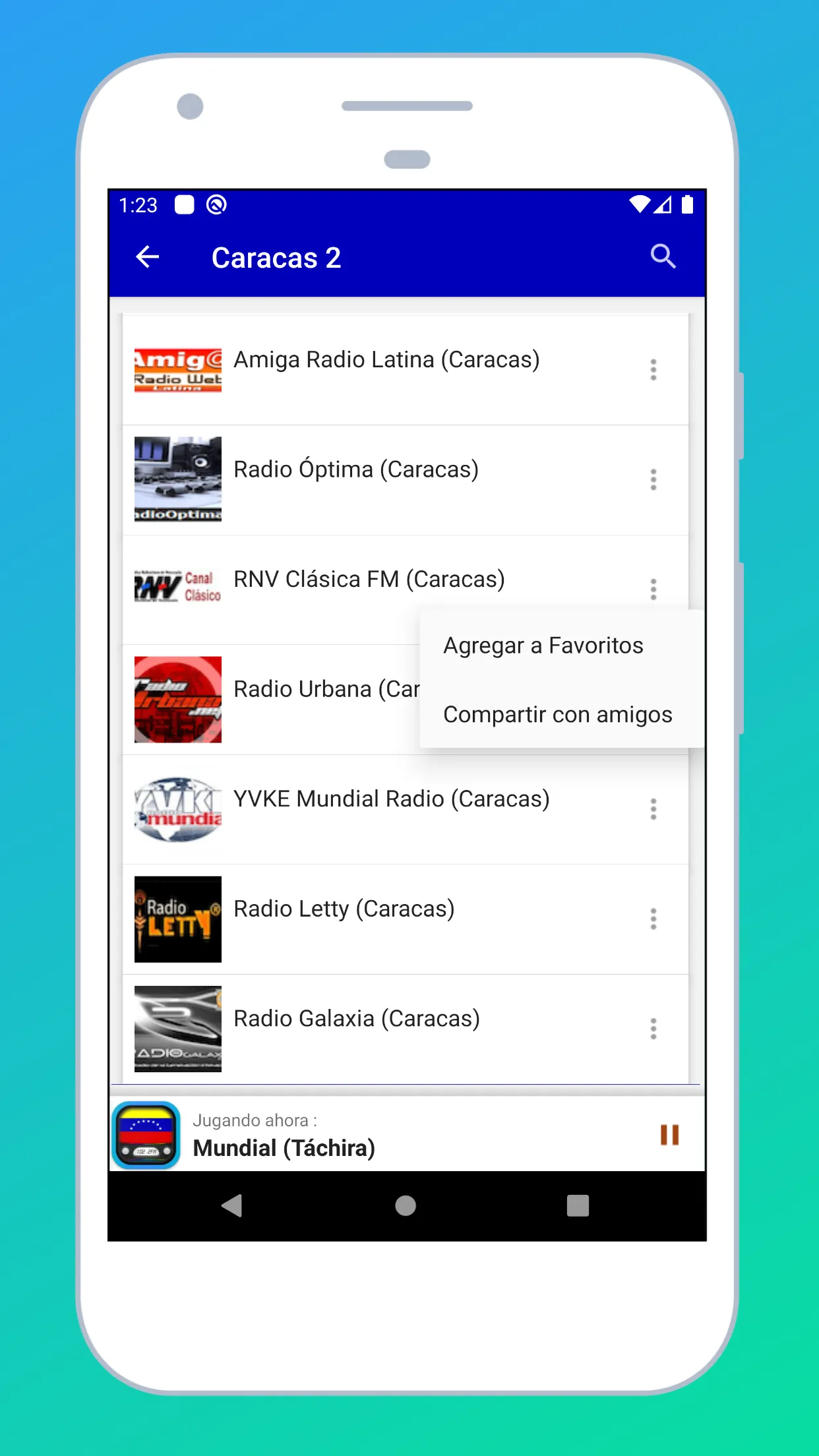 Radio Venezuela + Radio Online | Indus Appstore | Screenshot