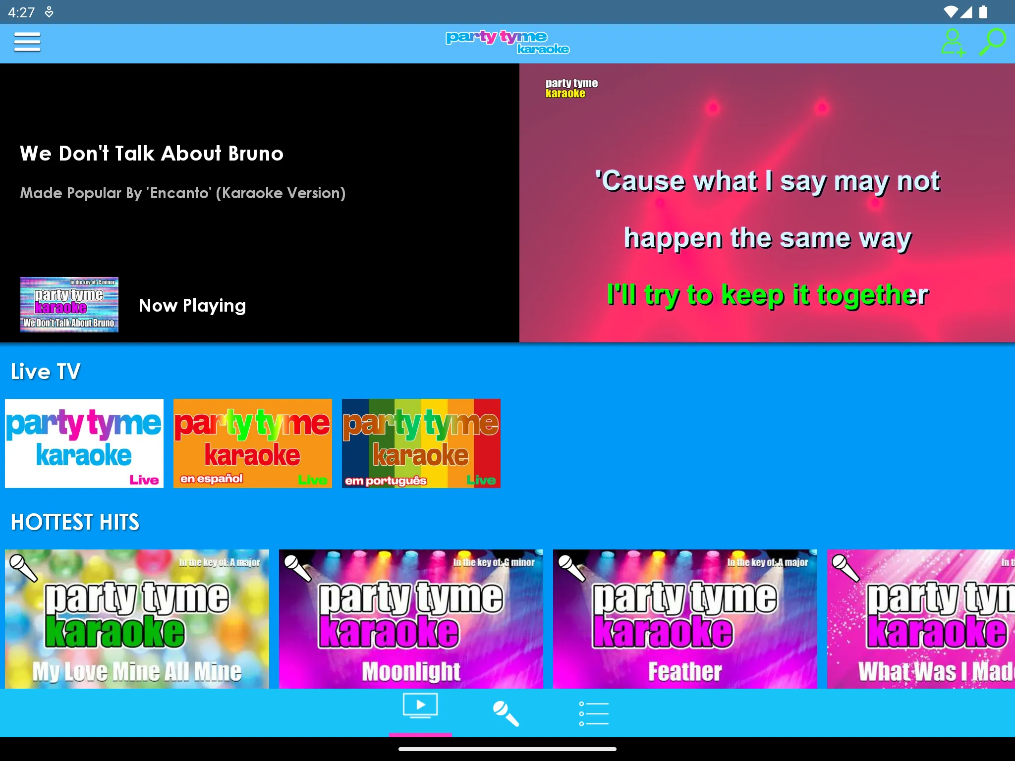 Party Tyme Karaoke | Indus Appstore | Screenshot