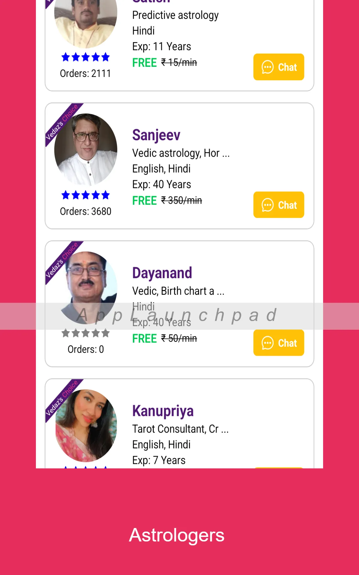 Vedaz: Talk to Astrologers | Indus Appstore | Screenshot