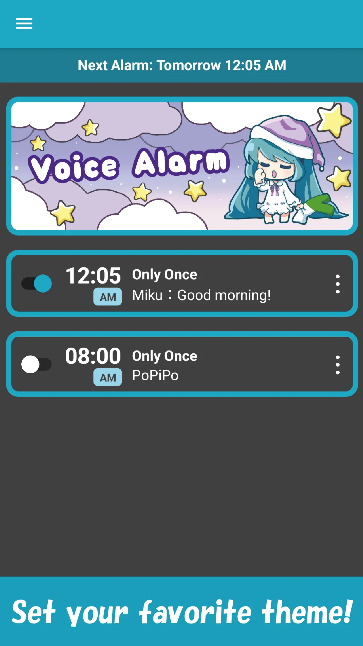 Hatsune Miku - Voice Alarm | Indus Appstore | Screenshot