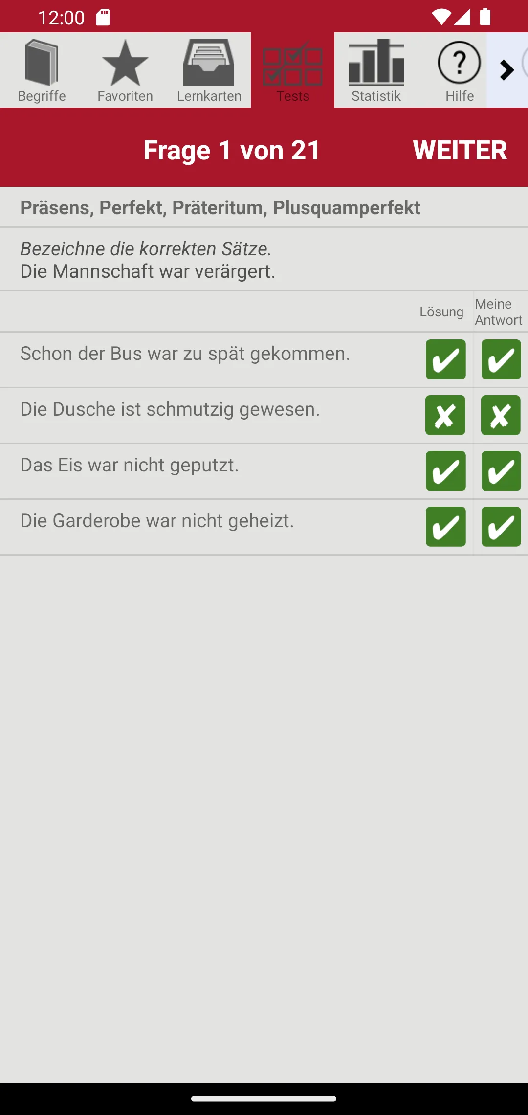 Grammatik 7 bis 10 | Indus Appstore | Screenshot