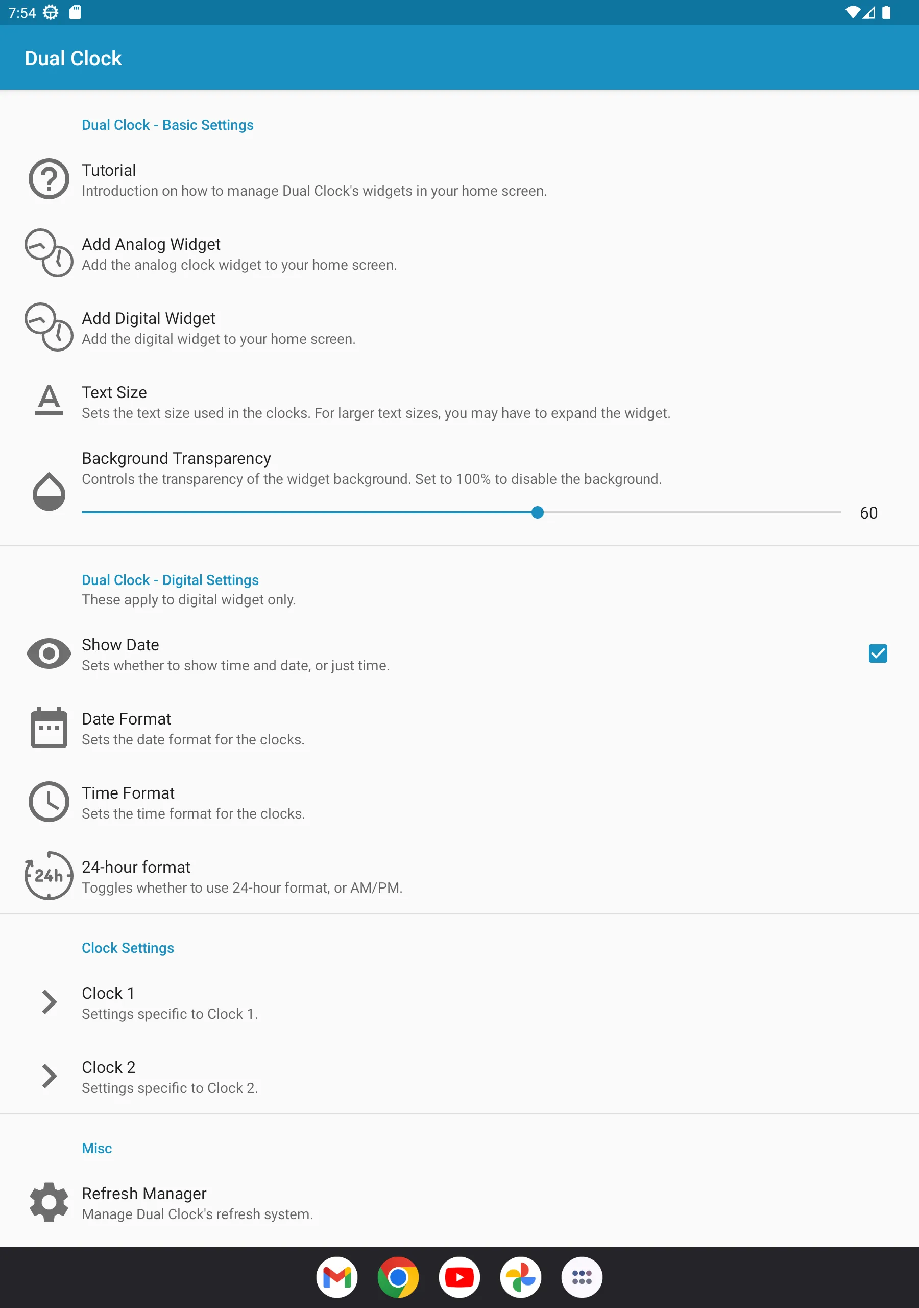 Dual Clock Widget | Indus Appstore | Screenshot