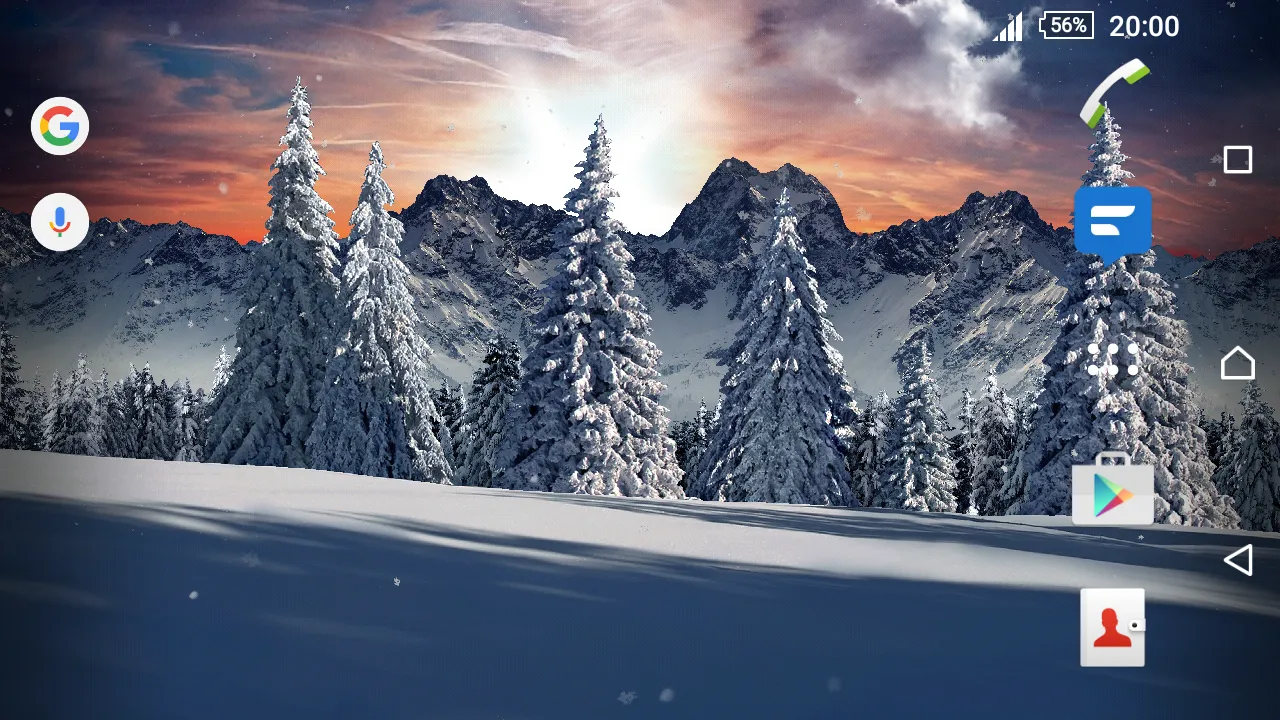 Christmas Snow Live Wallpaper | Indus Appstore | Screenshot