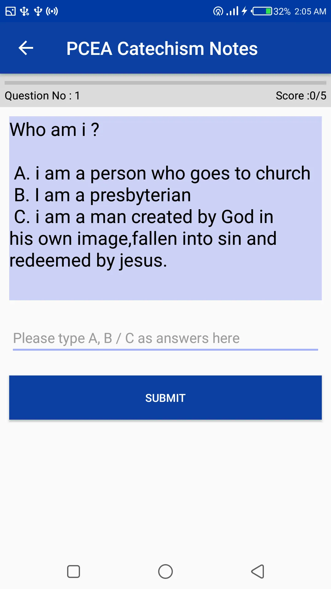 Presbyterian Church Catechism  | Indus Appstore | Screenshot