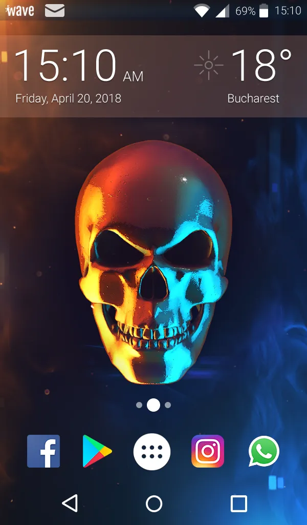 Skull Keyboard & Wallpaper | Indus Appstore | Screenshot