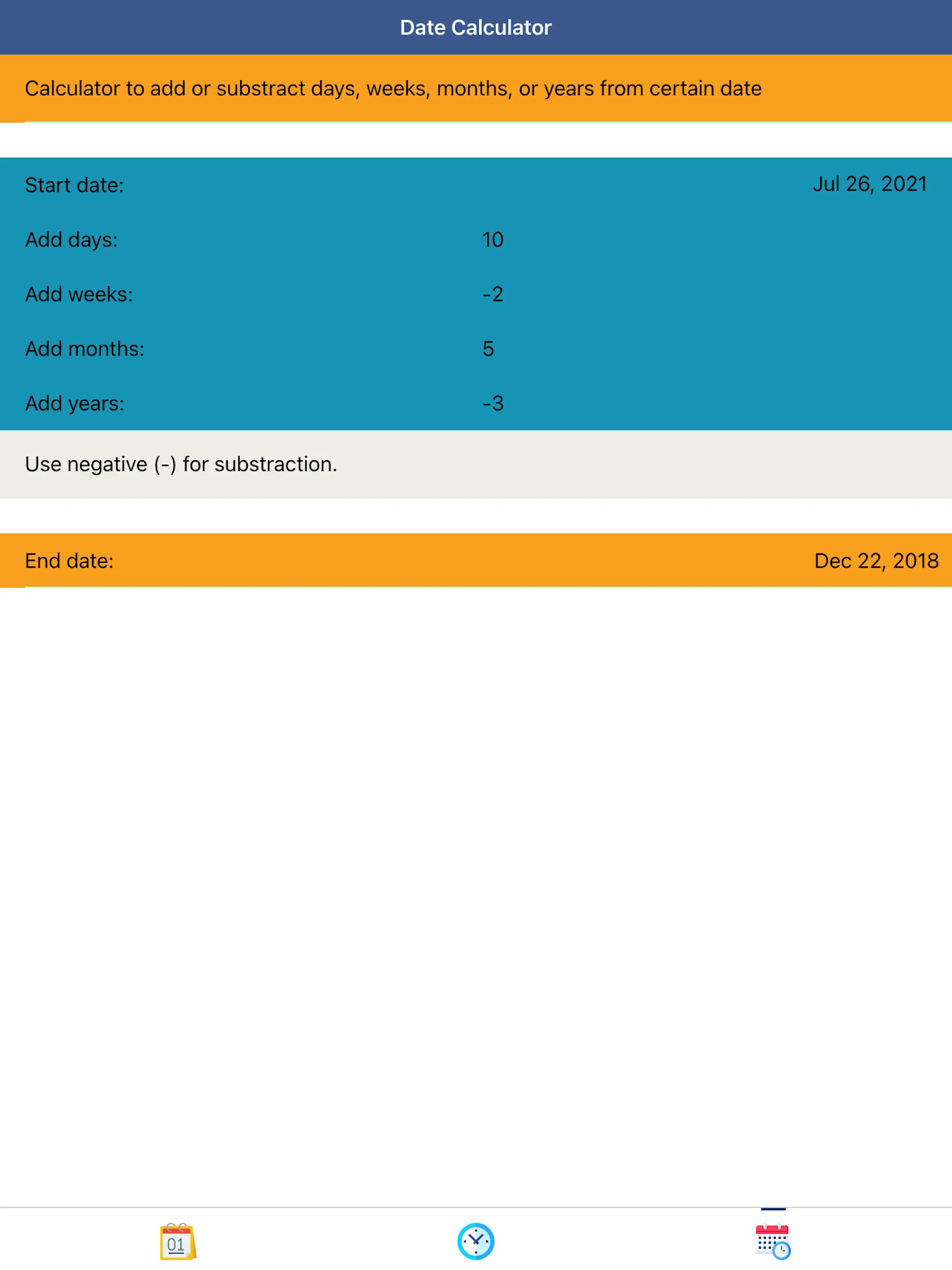 Date Calculator Plus | Indus Appstore | Screenshot