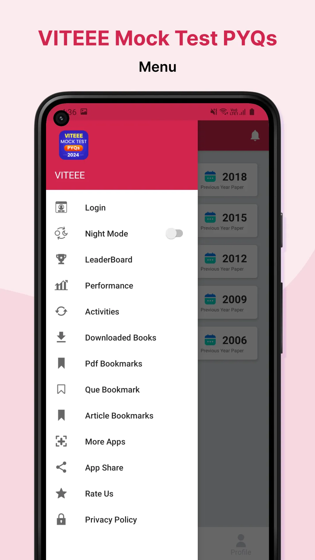 VITEEE Mock Test, PYQs 2024 | Indus Appstore | Screenshot