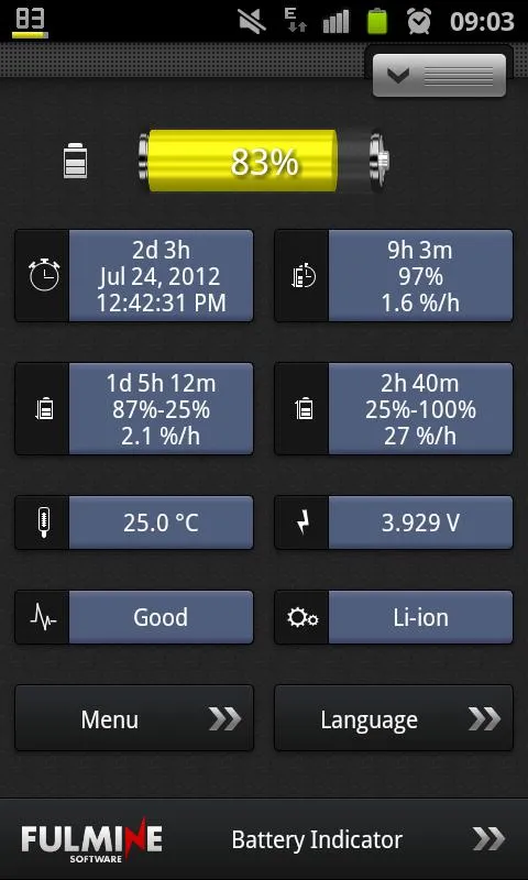 Battery Indicator | Indus Appstore | Screenshot