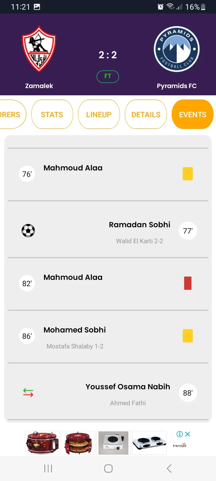 Live Football Scores | Indus Appstore | Screenshot