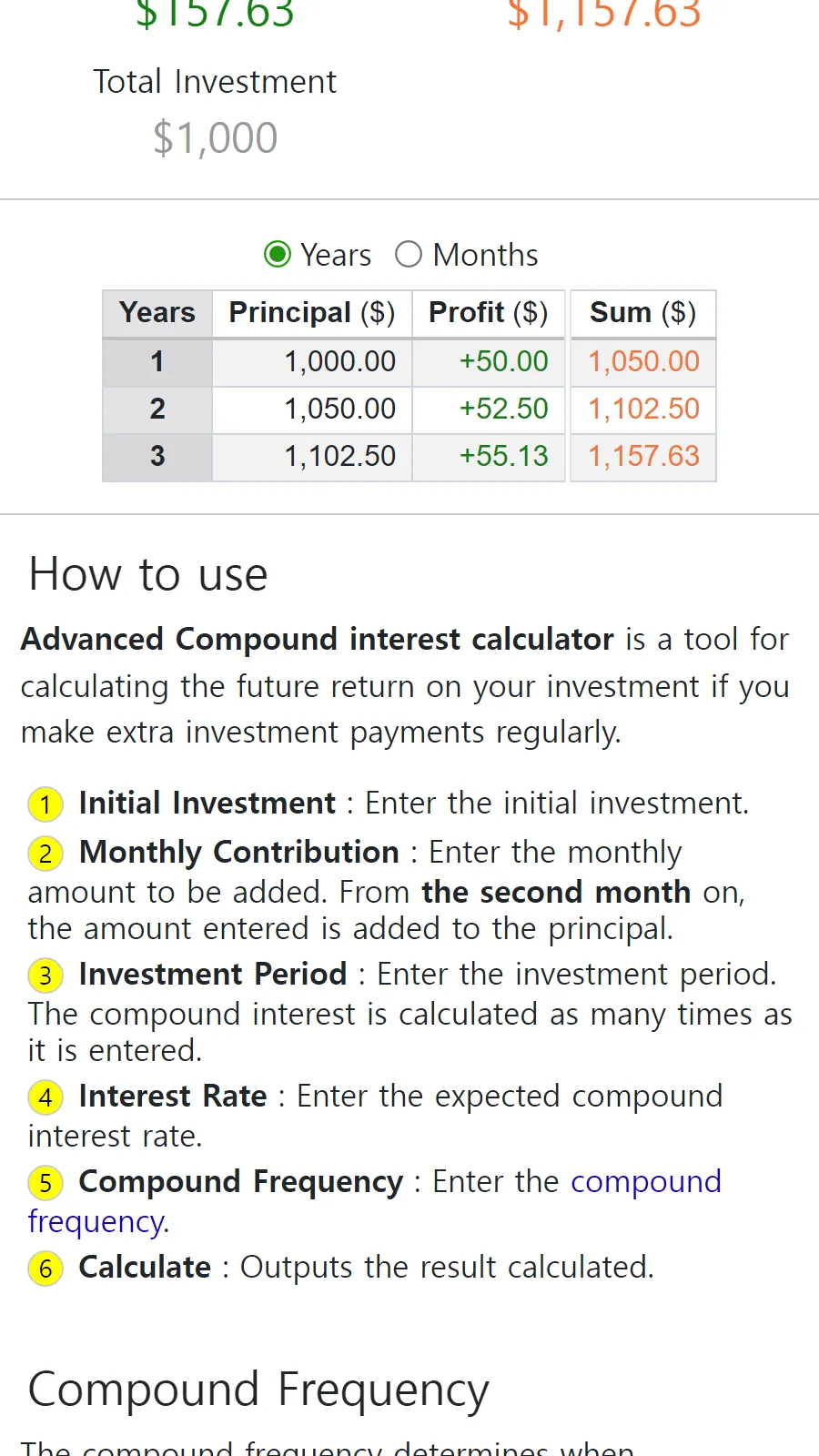 Compound Interest Calculator | Indus Appstore | Screenshot