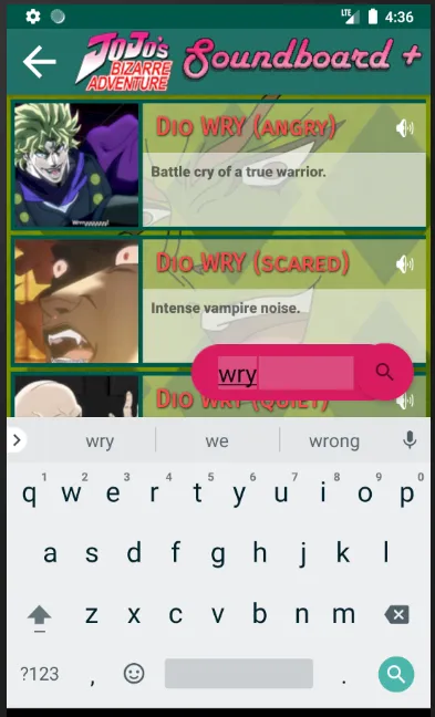 JoJo soundboard + | Indus Appstore | Screenshot