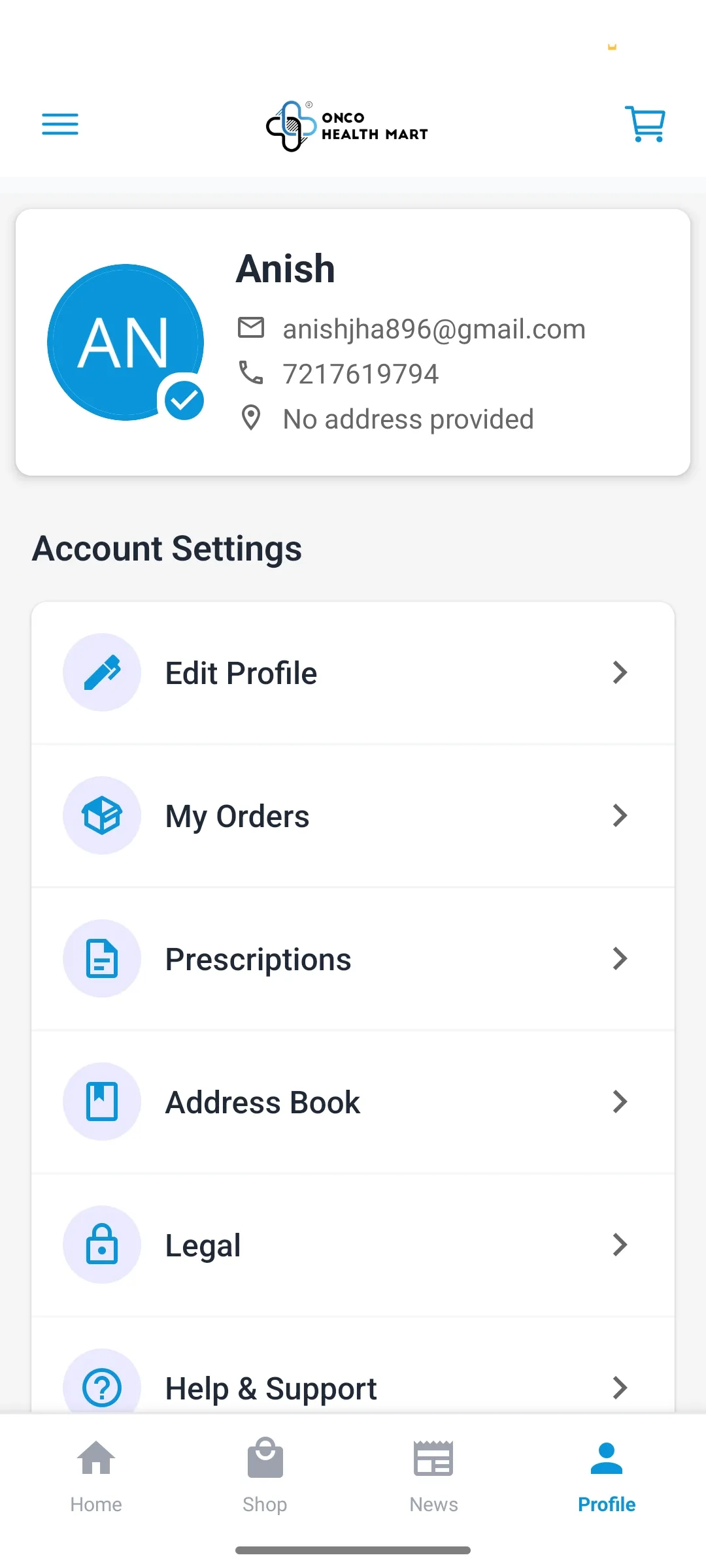 Onco Healthmart | Indus Appstore | Screenshot