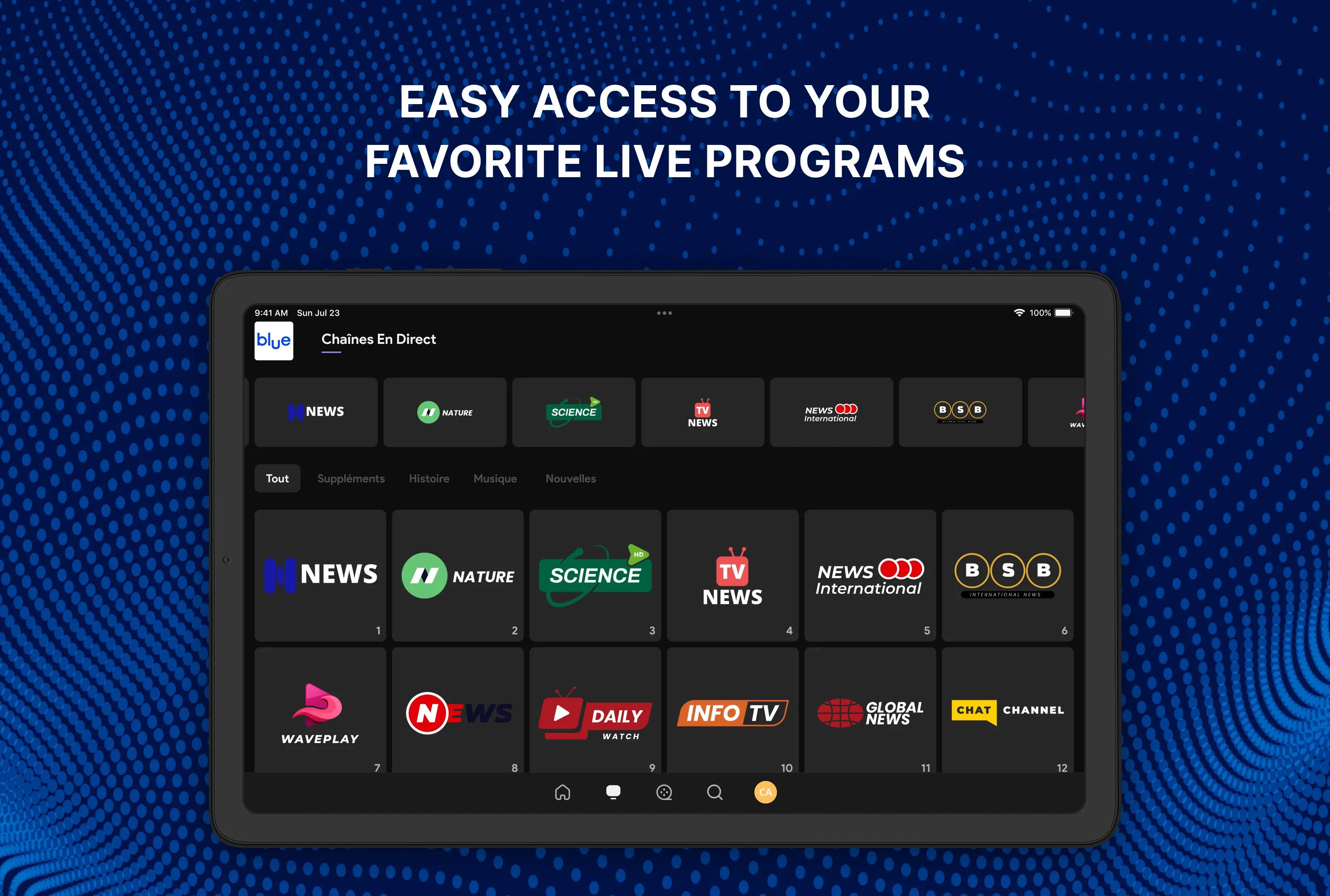 BlueTV | Indus Appstore | Screenshot
