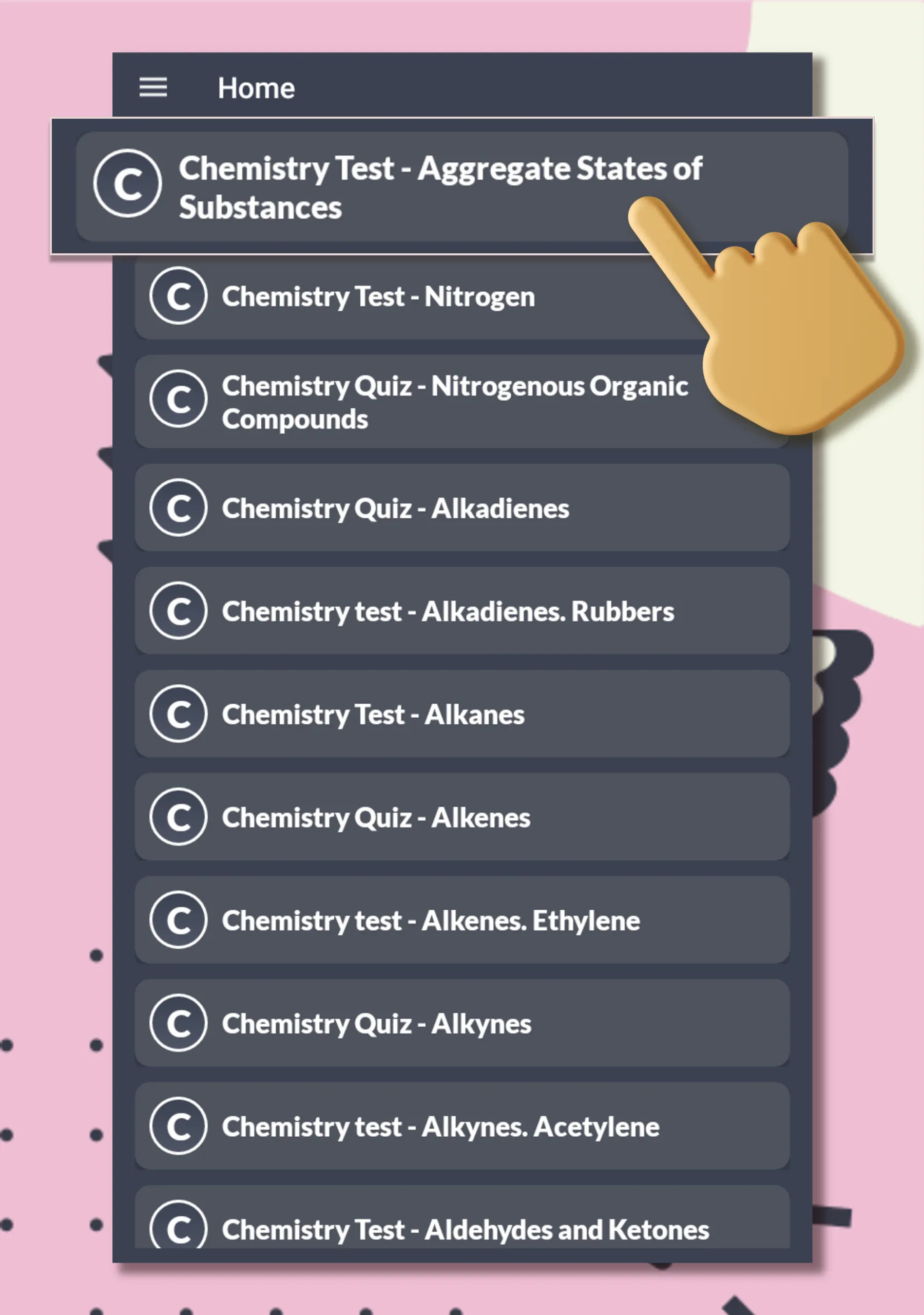 Chemistry advisor - tests | Indus Appstore | Screenshot